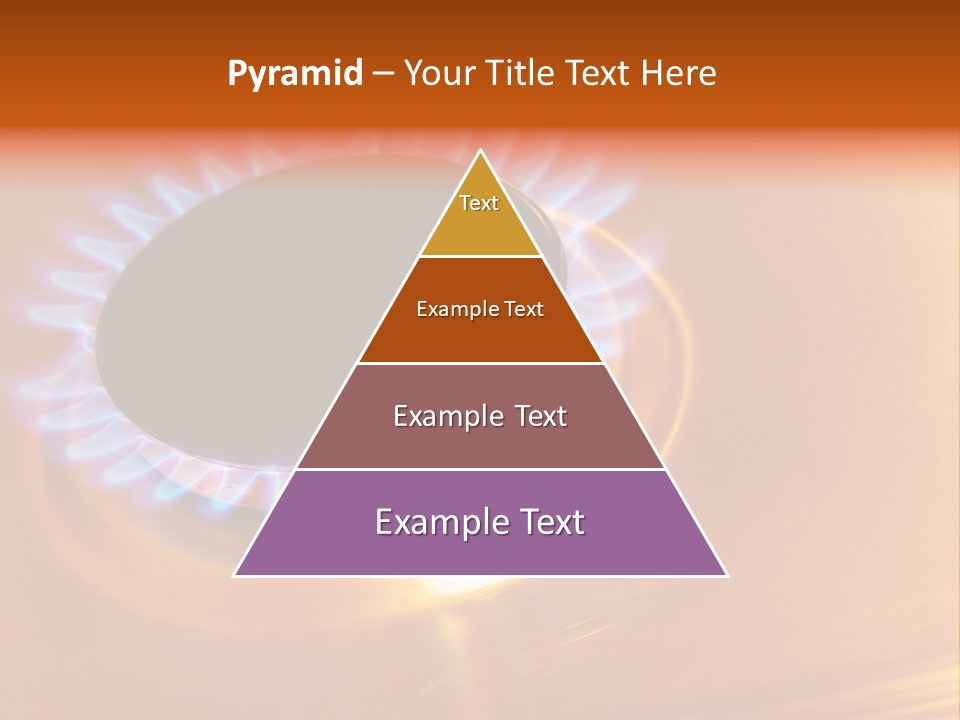 Flaming Oval Flammable PowerPoint Template