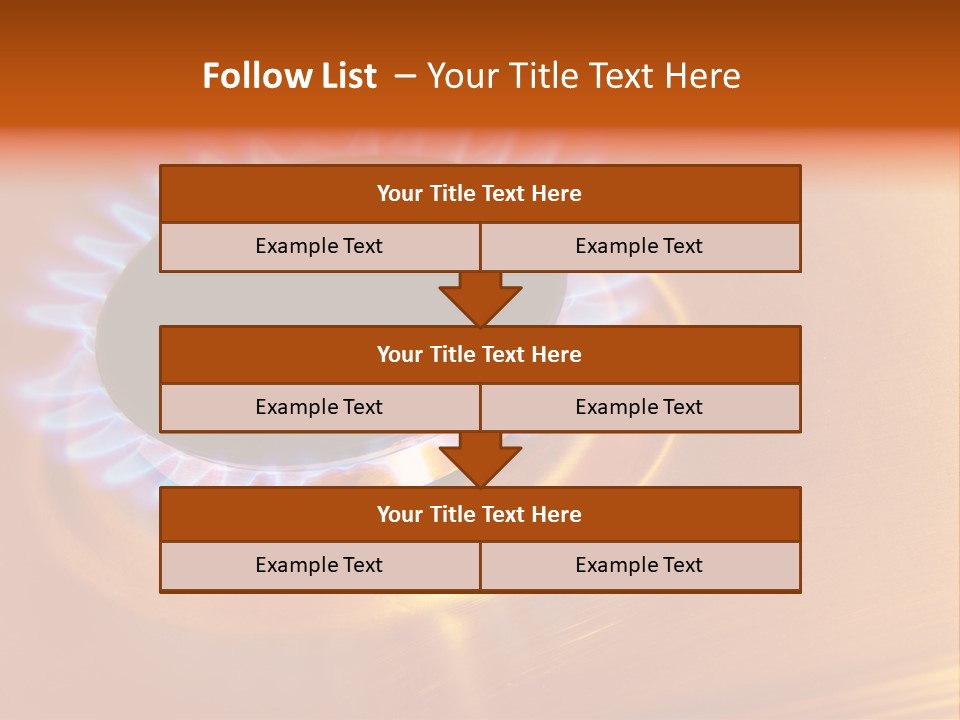 Flaming Oval Flammable PowerPoint Template
