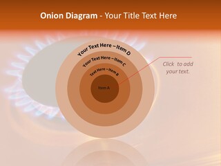 Flaming Oval Flammable PowerPoint Template