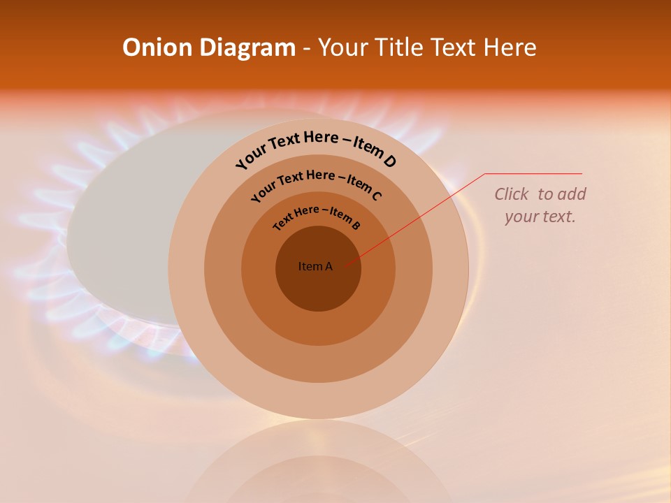 Flaming Oval Flammable PowerPoint Template
