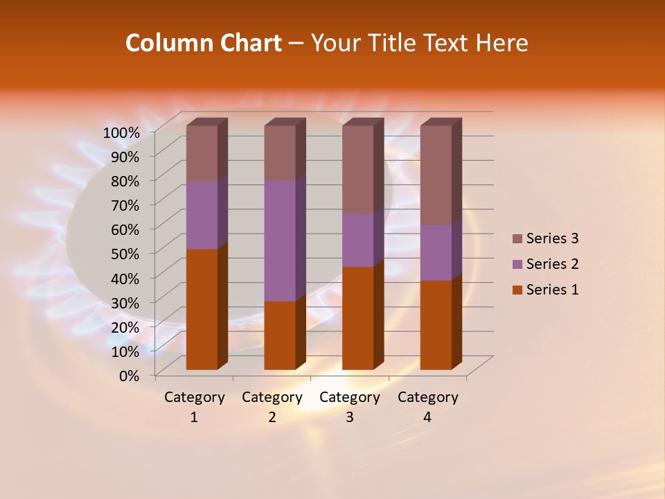 Flaming Oval Flammable PowerPoint Template