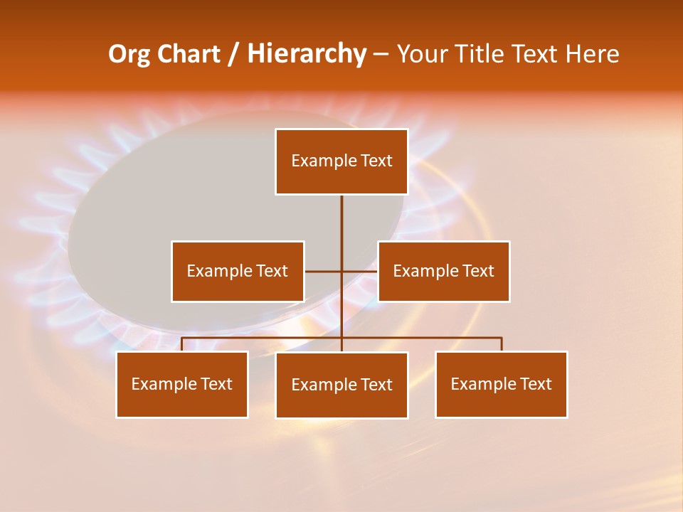 Flaming Oval Flammable PowerPoint Template
