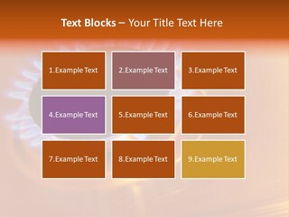 Flaming Oval Flammable PowerPoint Template