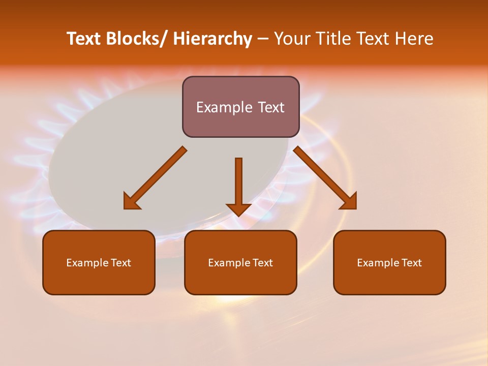 Flaming Oval Flammable PowerPoint Template