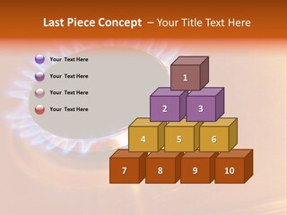 Flaming Oval Flammable PowerPoint Template