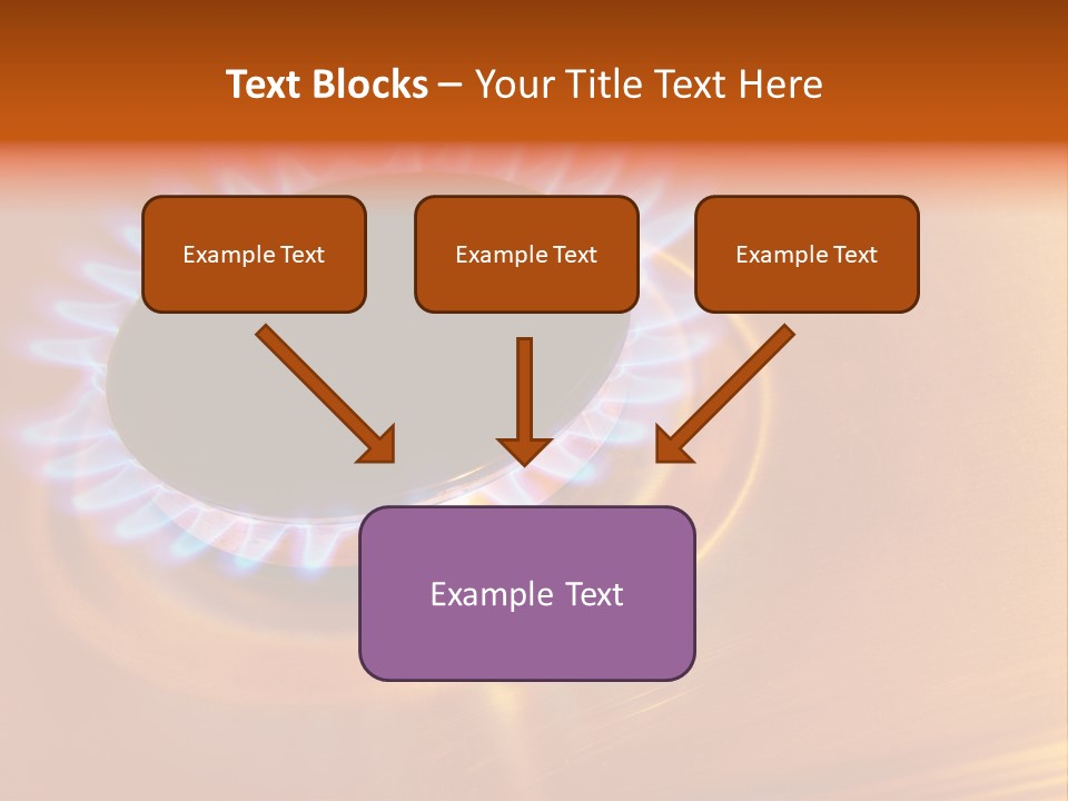 Flaming Oval Flammable PowerPoint Template