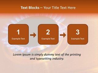 Flaming Oval Flammable PowerPoint Template