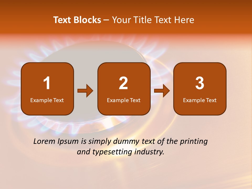 Flaming Oval Flammable PowerPoint Template