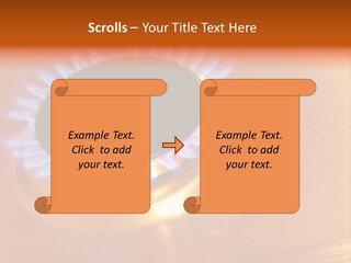 Flaming Oval Flammable PowerPoint Template