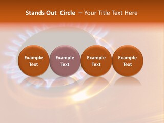 Flaming Oval Flammable PowerPoint Template