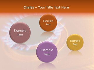 Flaming Oval Flammable PowerPoint Template