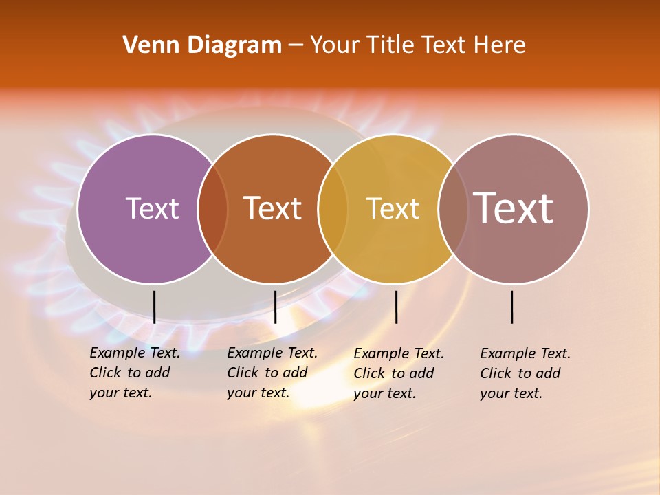 Flaming Oval Flammable PowerPoint Template
