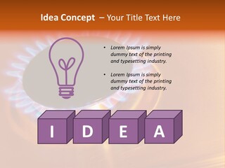 Flaming Oval Flammable PowerPoint Template