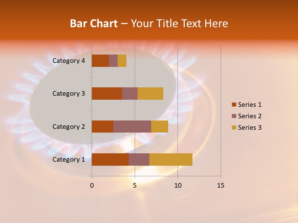 Flaming Oval Flammable PowerPoint Template