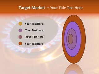 Flaming Oval Flammable PowerPoint Template