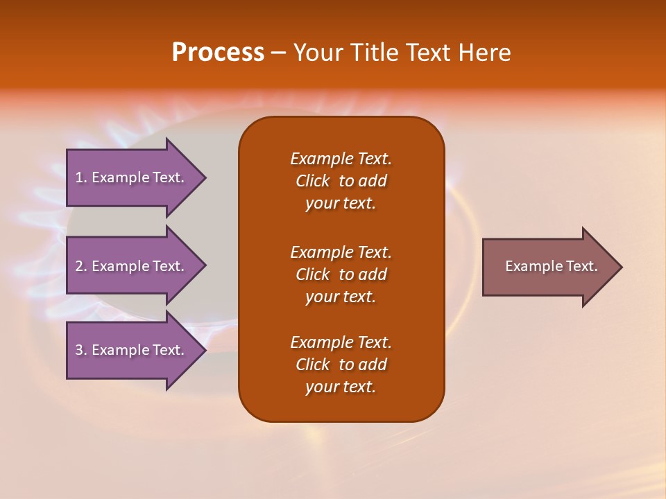 Flaming Oval Flammable PowerPoint Template