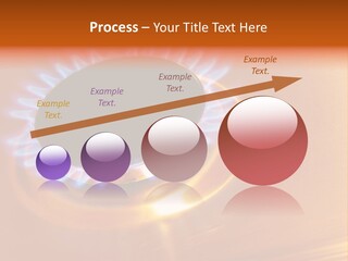 Flaming Oval Flammable PowerPoint Template