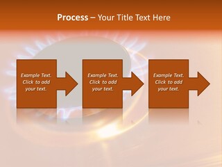 Flaming Oval Flammable PowerPoint Template