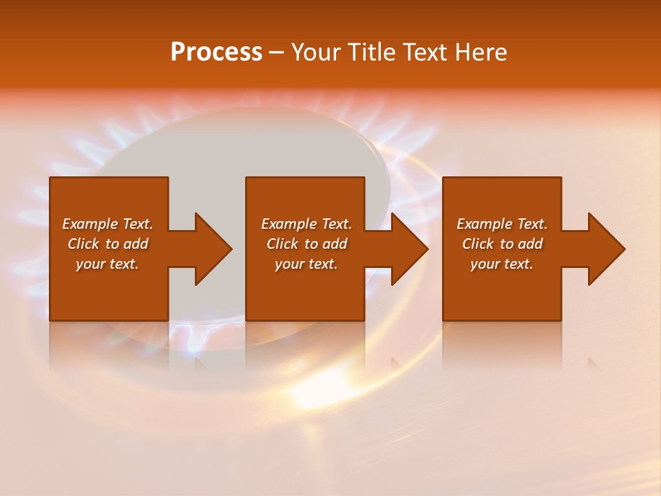 Flaming Oval Flammable PowerPoint Template