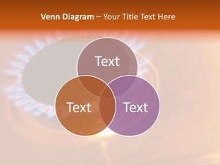 Flaming Oval Flammable PowerPoint Template