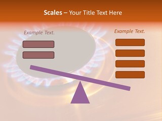 Flaming Oval Flammable PowerPoint Template