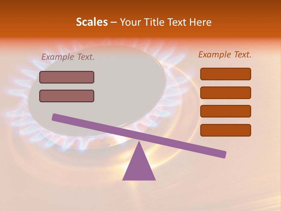Flaming Oval Flammable PowerPoint Template