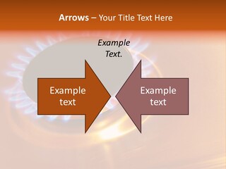Flaming Oval Flammable PowerPoint Template