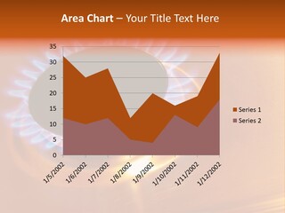 Flaming Oval Flammable PowerPoint Template