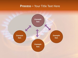 Flaming Oval Flammable PowerPoint Template