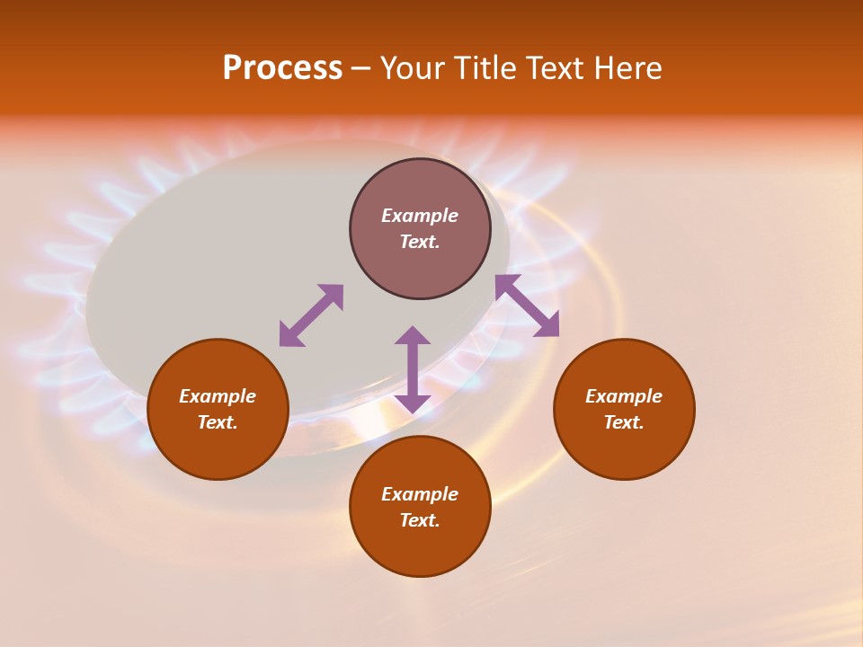 Flaming Oval Flammable PowerPoint Template