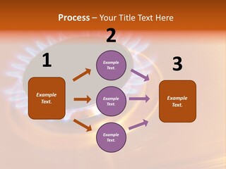 Flaming Oval Flammable PowerPoint Template
