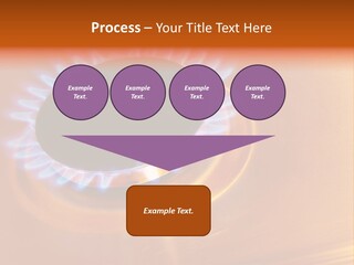 Flaming Oval Flammable PowerPoint Template