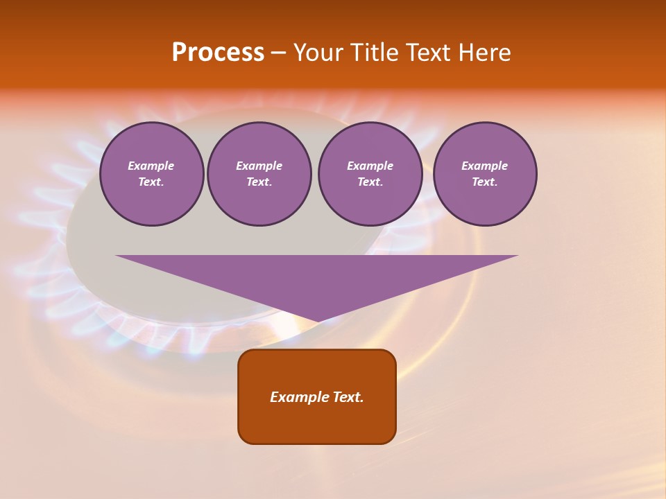 Flaming Oval Flammable PowerPoint Template