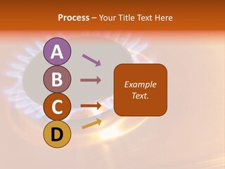 Flaming Oval Flammable PowerPoint Template