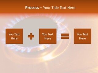 Flaming Oval Flammable PowerPoint Template