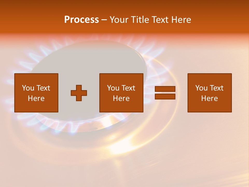 Flaming Oval Flammable PowerPoint Template