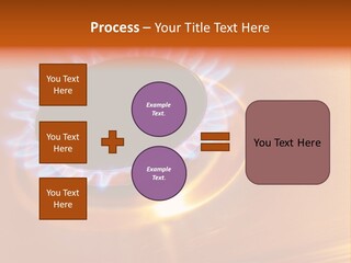 Flaming Oval Flammable PowerPoint Template