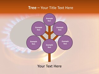 Flaming Oval Flammable PowerPoint Template