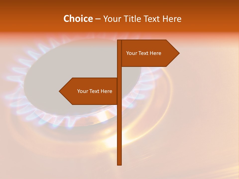 Flaming Oval Flammable PowerPoint Template
