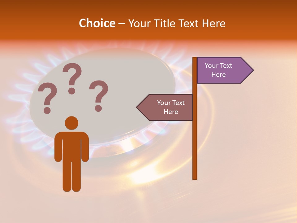 Flaming Oval Flammable PowerPoint Template