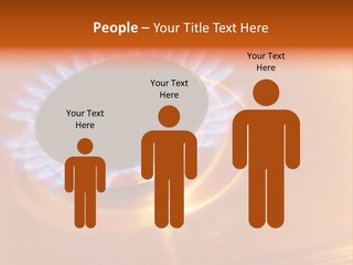 Flaming Oval Flammable PowerPoint Template