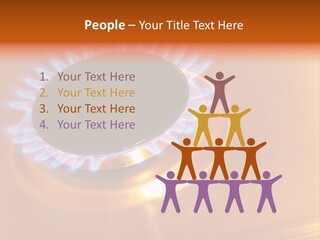 Flaming Oval Flammable PowerPoint Template