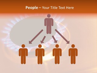 Flaming Oval Flammable PowerPoint Template