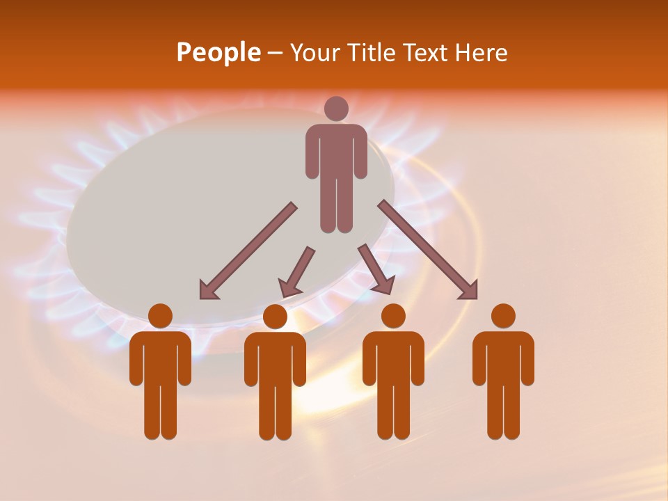 Flaming Oval Flammable PowerPoint Template