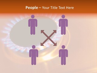 Flaming Oval Flammable PowerPoint Template