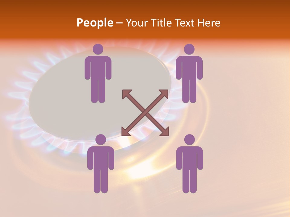 Flaming Oval Flammable PowerPoint Template