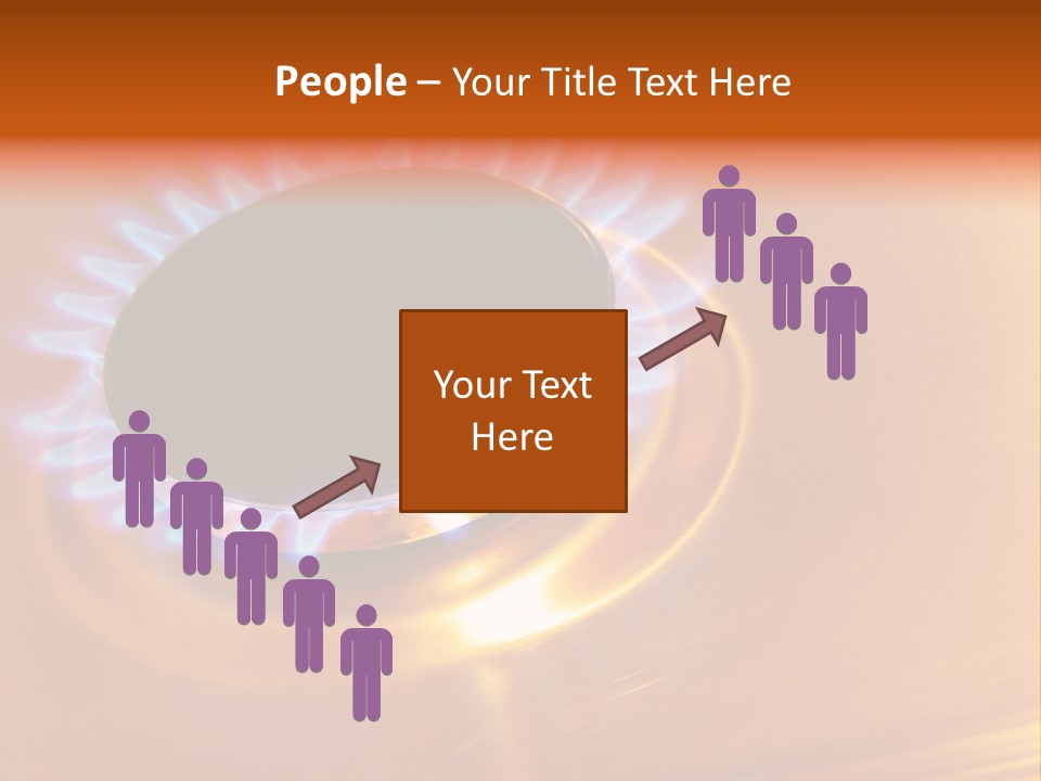Flaming Oval Flammable PowerPoint Template