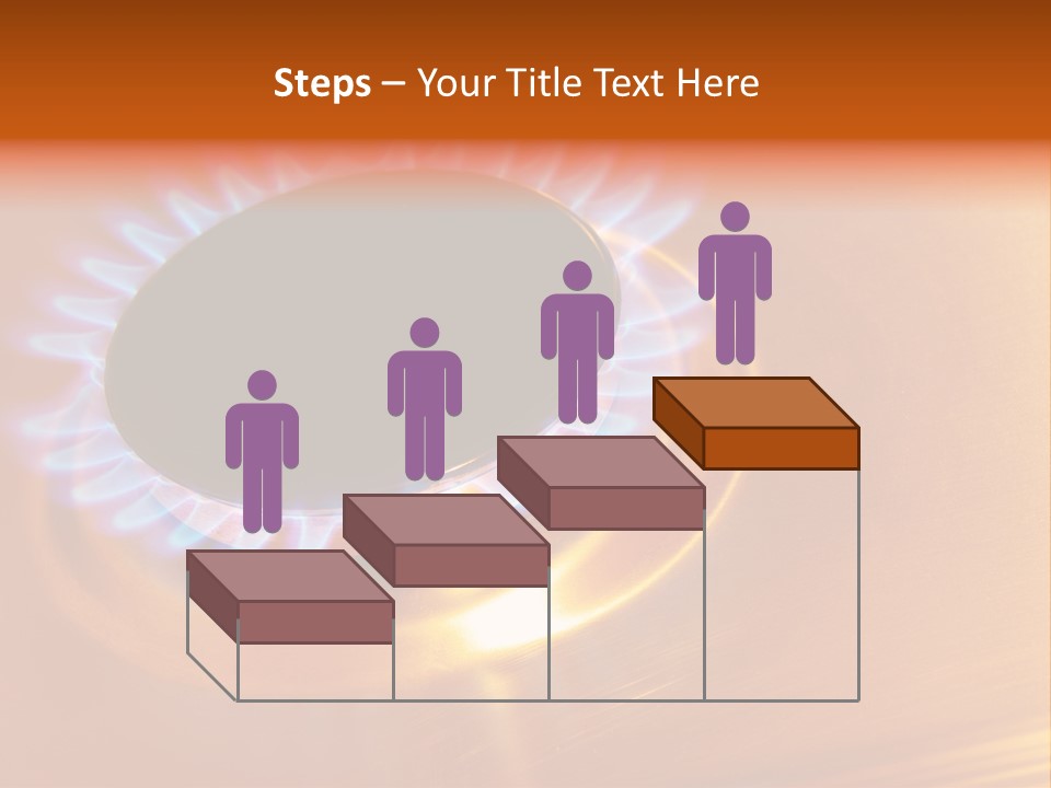 Flaming Oval Flammable PowerPoint Template