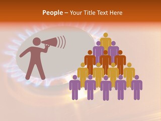 Flaming Oval Flammable PowerPoint Template