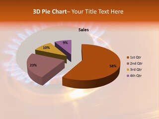 Flaming Oval Flammable PowerPoint Template